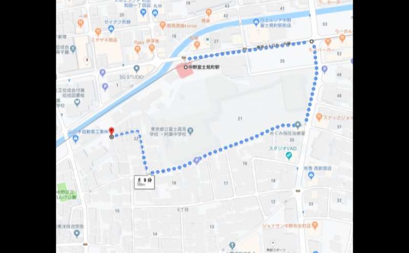 広い白ホリ&黒ホリが両方使える2フロア貸切（B1階&B2階）のアクセス1