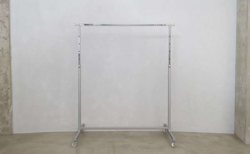 展示用ハンガーラック【シルバー】|幅:118cm / 高さ:153cm ×5