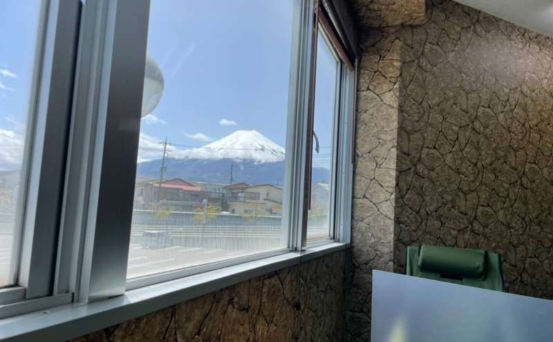 天気が良い日は富士山を眺めることができます！