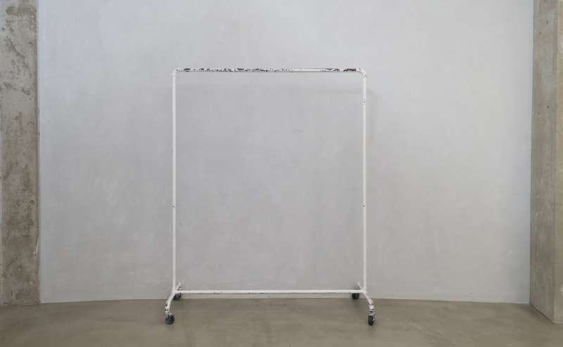 展示用ハンガーラック【ホワイト】|幅:110cm / 高さ:149cm ×4